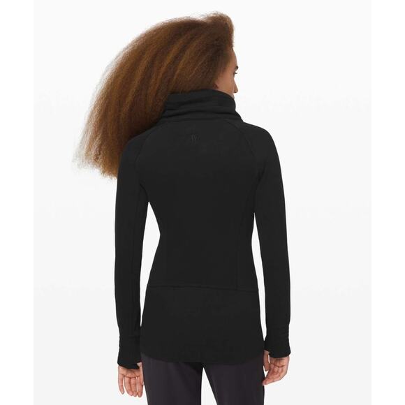 Lululemon Black Radiant Jacket II Full Zip Active Performance Running Gym Sz 10 - Picture 3 of 8
